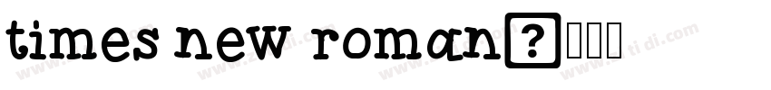times new roman字体转换
